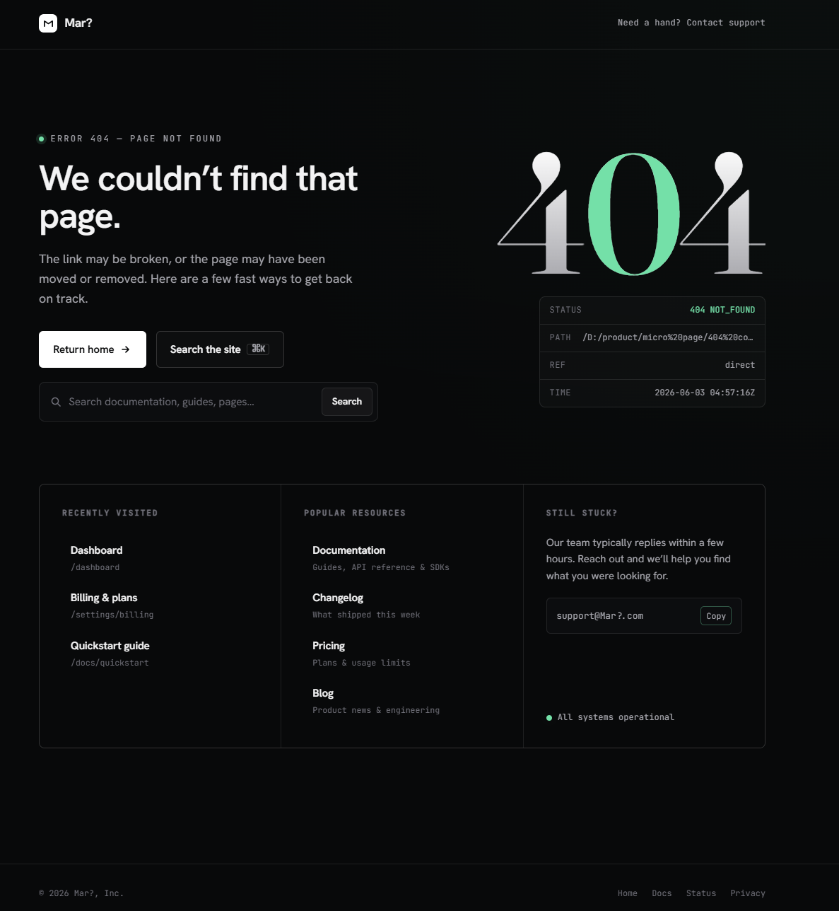 404 commercial error