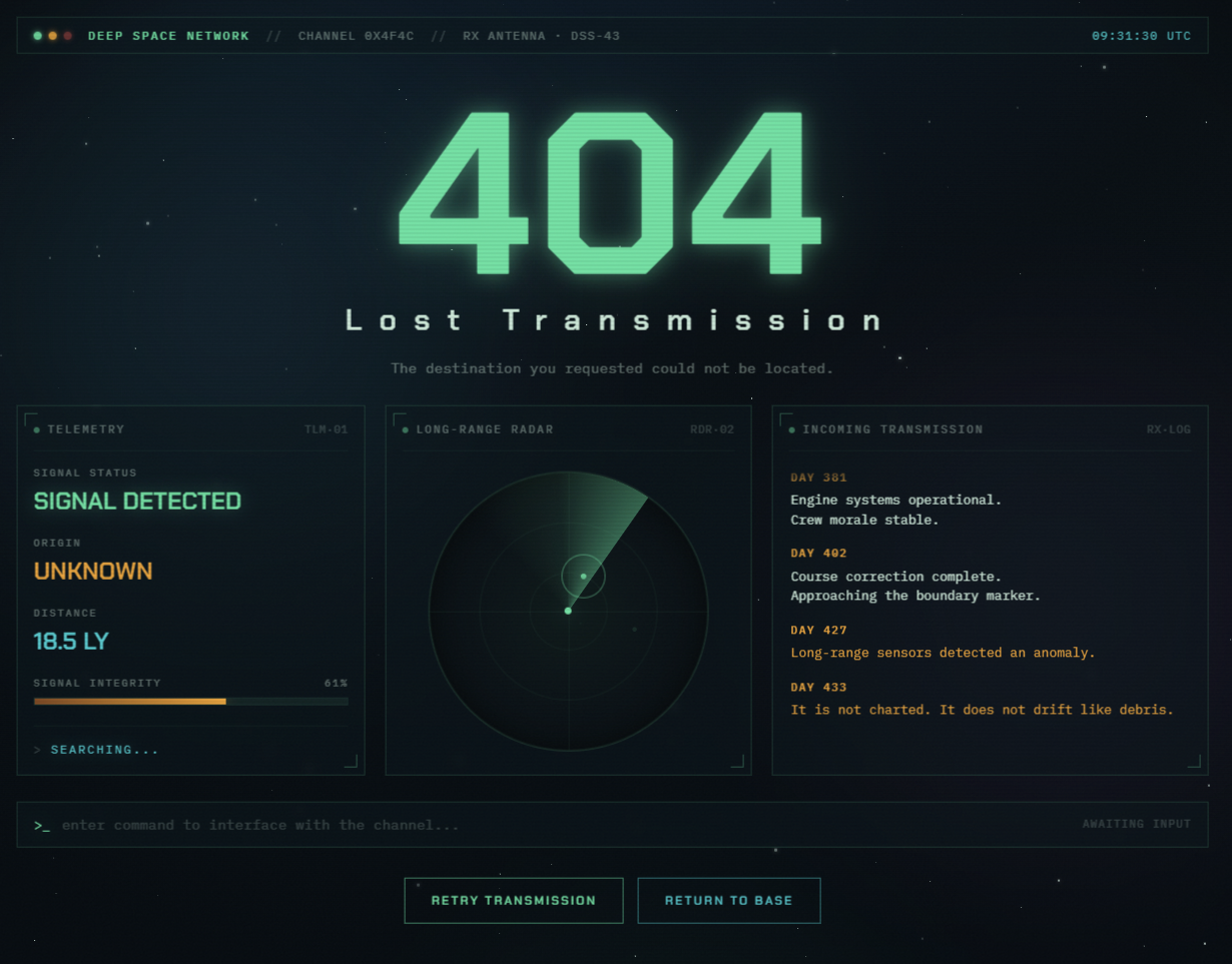 404 lost transmission
